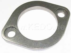 Kedo HD Header Pipe Flange, 1 piece, 6mm stainless steel, 46mm diameter, 9mm bore for bolts, distance 64mm | 30224