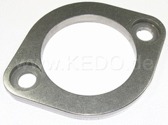 Kedo HD Header Pipe Flange, 1 piece, 6mm stainless steel, 46mm diameter, 9mm bore for bolts, distance 64mm | 30224
