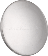 Kedo Fork Top Nut Cover Set, 1 pair, polished aluminum including O-rings | 30351
