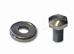 Kedo Front Fork Top Yoke Screw, Two-Piece Set, Stainless Steel, Polished | 30353
