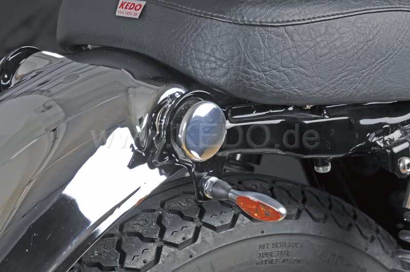 Kedo Rear Frame cover set, polished aluminum, 1 Pair | 30618