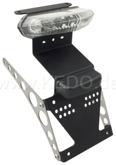 Kedo Competition' License Plate Holder, complete with LED Taillight, Clear Lens (New 2014 Series with Brighter Taillight) | 30815