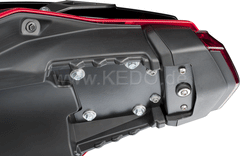 Kedo T700 fenderless Cover Plate, required if the std. license plate bracket is dropped, (already included in item 31081), stainless steel black | 31086