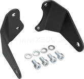 Kedo Head Light Bracket 'Slim', Black Powdercoated Aluminum, 1 Pair, Standard baseplate for mounting Required | 33278B