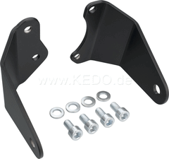 Kedo Head Light Bracket 'Slim', Black Powdercoated Aluminum, 1 Pair, Standard baseplate for mounting Required | 33278B