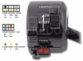 Kedo Replica handlebar switch LH, OEM comparison-No.3H7-83972-00 1R6-83972-00 suitable for wiring harness 40076-18 | 40102
