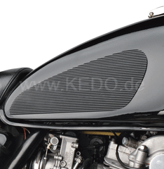 Kedo Classic' tank pad, black, 1 pair (double-sided adhesive tape required), size approx. 25.5 cm x 9,7cm | 40171