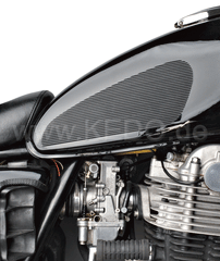 Kedo Classic' tank pad, black, 1 pair (double-sided adhesive tape required), size approx. 25.5 cm x 9,7cm | 40171