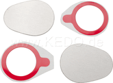 Kedo Stainless Steel Covers / dummy caps for original turn signal mounting in the headlight bracket, 1 pair, including adhesive pads. | 40251