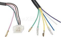 Kedo Handlebar switch Yamaha Style 'Slim' (Lights ON / OFF, HI / LO, horn, turn, Width 35mm) PlugAndRide - Ready for Connected Wiring Loom # 40107 | 40394