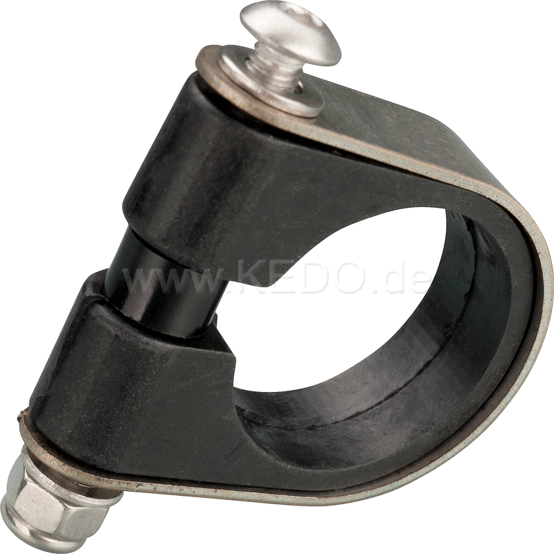 Kedo Handlebar Clamp 'Slim', stainless steel, low-vibration, suitable for mounting additional accessories, E.G. speedometer, pilot lights | 40509