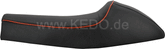 Kedo Seat 'Classic Racer', black with orange piping, including rear brackets. | 40510