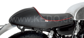 Kedo Seat 'Classic Racer', Black with Red Piping, including rear brackets. | 40577