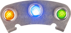 Kedo Pilot Lamp Bracket incl Pilot Lights, complete (12V) | 40622