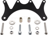 Kedo Gauge Bracket for Daytona 'Velona Tachometer & Speedometer, including material for lowering the main switch.' Duo Plus', black coated stainless steel | 40822S