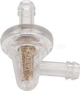 Kedo Mini Fuel Filter with 90 ° angled outlet (sintered filter element), fits 6mm Fuel Line - Replacement see item 40934 | 40929G