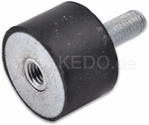 Kedo Rubber Buffer Diameter 20mm, Heigth 20mm, M6x18mm Male / Female thread M6 | 41047