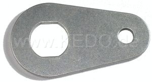 Kedo Bracket for Killswitch 41442, 3mm aluminum, for M6 bolt, cut out approx. 14x16mm | 41201