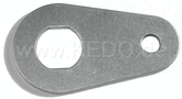 Kedo Bracket for Killswitch 41442, 3mm aluminum, for M6 bolt, cut out approx. 14x16mm | 41201