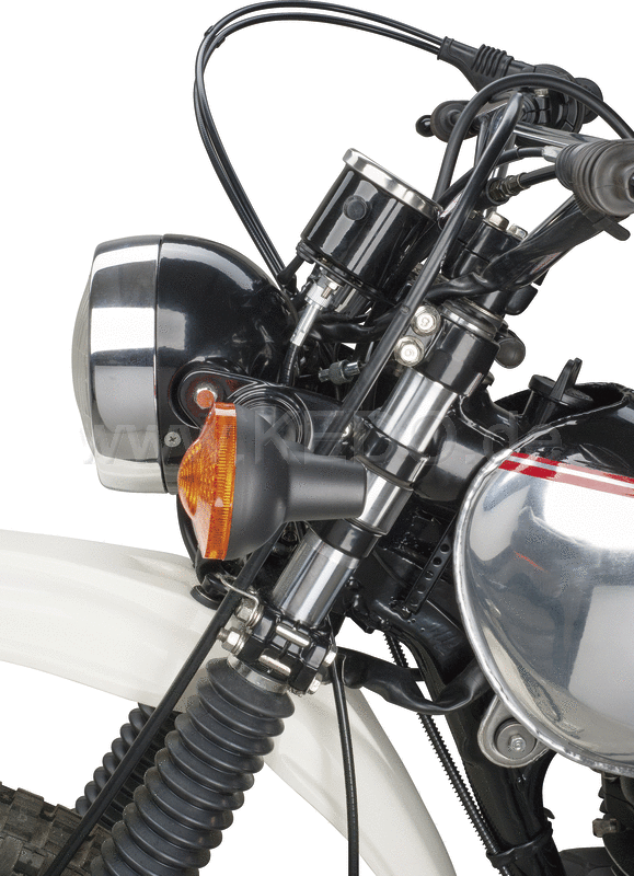 Kedo Speedometer Bracket "Pure", stainless steel, powder-coated, for vibration-decoupled mounting of misc. 60mm speedos, E.G. Daytona | 41311-2