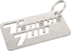 Kedo Key Fob with "Ténéré 700" logo, size 55x28mm, 2mm stainless steel with key ring | 41375
