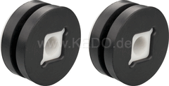 Kedo Headlight Mounting Kit, 4x rubber, 2x sleeve, for mounting the headlight on the headlight brackets (suitable for original metal and plastic headlights) | 41394