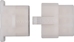 Kedo 6-Way Connector / Housing-Set with snap-in nose incl 2x6 Connector Type 250th | 41552-6