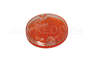 Kedo Indicator Lens for Arizona Indicators, 1 piece (two-piece : amber glass with transparent cover) | 41578