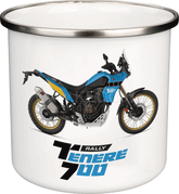 Kedo Nostalgic Mug 'T700 Rally' 300ml, enamel with metal rim (hand wash recommended) | 41581-RY