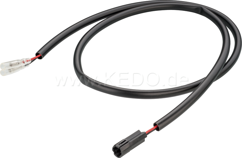 Kedo Adapter Cable for Accessory License Plate Light, YAMAHA system connector to Japan bullet connectors, length approx. 100cm | 41644