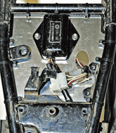 Kedo Electronic System "Basic", aluminum black, electrical mounting plate for free frame triangle, for mounting the original CDI / controller, including edge trim | 41782