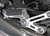 Kedo Street Pegs', rubberized Passenger Footpegs, complete set, 1 pair (shown bracket is NOT part of delivery content) | 41898