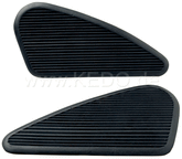 Kedo Classic Tank Pad, 1 pair, Kidney-Shaped, Black, Self-Adhesive | 42027