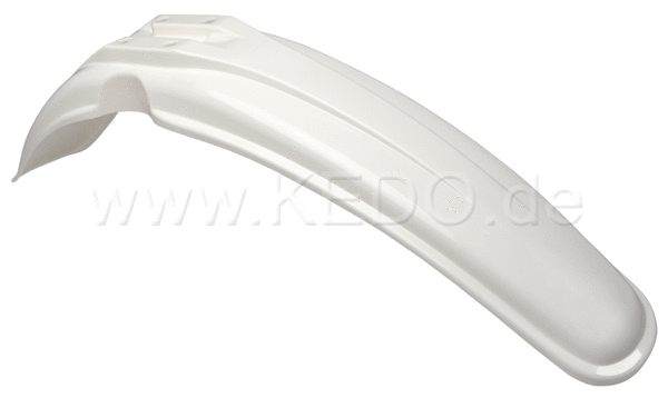 Kedo Replica Front Fender 'Clean White' (with standard mounting holes), OEM Reference # 3H6-21511-00 | 50056RP