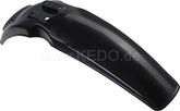 Kedo Replica Front Fender 'Export', Black, with venting slots (OEM mounting holes for easy installation) | 50066