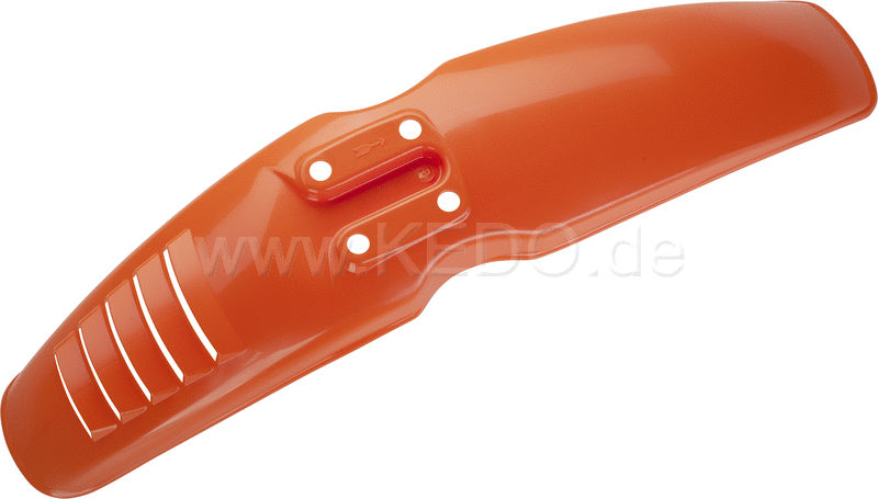 Kedo Replica Front Fender 'Export', 'El Toro Orange', with venting slots (STD mounting holes for easy installation) | 50068