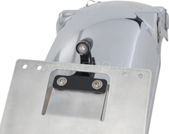 Kedo LED tail light 'Bullit', black, including black aluminum bracket and mounting material, 'E' approved. | 50116S