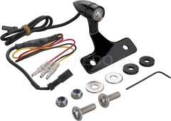 Kedo LED tail light 'Bullit', black, including black aluminum bracket and mounting material, 'E' approved. | 50116S