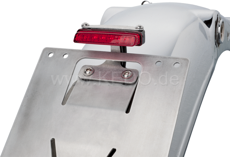 Kedo Tail light bracket 'MICRO', suitable for tail light 41096/41097 + 41153 incl mounting material (WITHOUT tail light, license plate bracket) | 50126