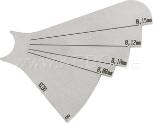 Kedo Valve clearance adjustment gauge, adjustment via angular dimension instead of feeler gauge, ideal for flat ball valve lash screws type 50,163th | 50147