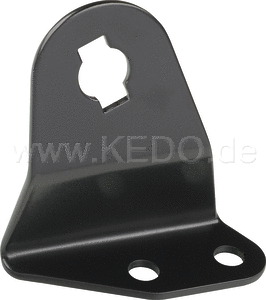 Kedo Replica Horn Bracket, stainless steel, black coated, suitable for horns with rubber bearing (see item 41549 (6V), 41253/41013/41080 (12V)) | 50583