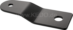 Kedo Replica Horn Bracket, stainless steel black coated, suitable for horns without rubber bearing and with M5 bolt, optimized mounting position | 50584U