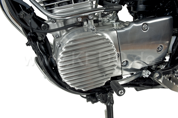 Kedo ViRace' Generator Cover with Cooling Fins, Polished Aluminum | 50603