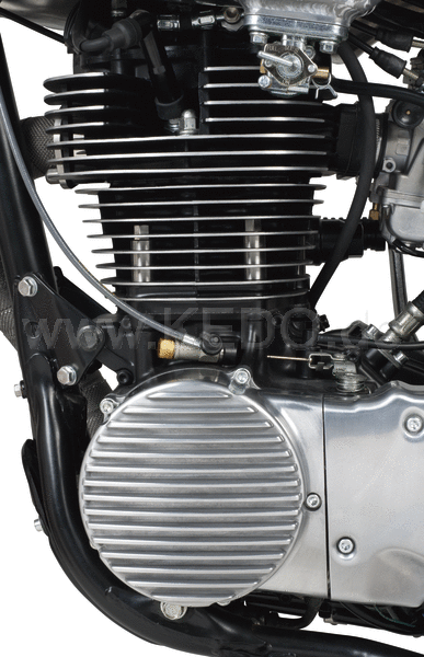 Kedo ViRace' Generator Cover with Cooling Fins, Aluminum, Polished | 50639