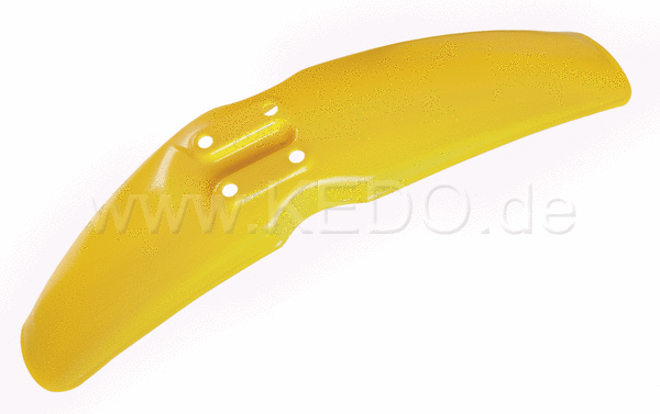 Kedo Replica Front Fender 'Competition Yellow' (with standard mounting holes), OEM Reference # 1T1-21511-10 | 50717