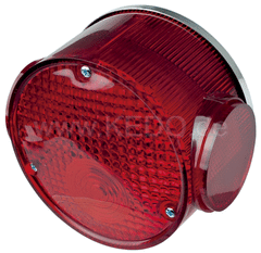Kedo Replica Taillight, round, complete, without bracket, with reflector and 'e' marked lens, 'E' approved, OEM reference # 437-84510-62 | 50734