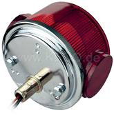 Kedo Replica Taillight, round, complete, without bracket, with reflector and 'e' marked lens, 'E' approved, OEM reference # 437-84510-62 | 50734