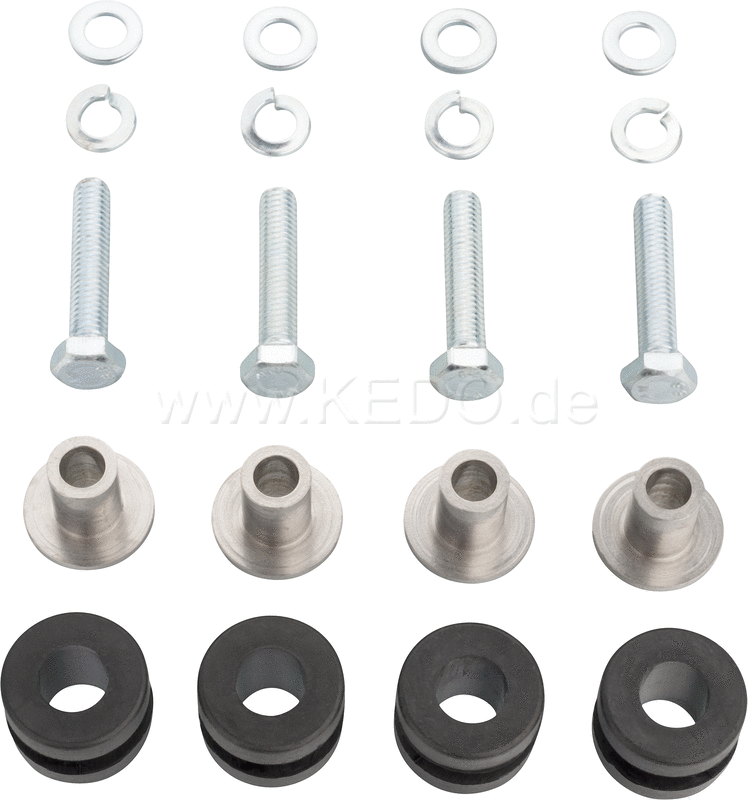 Kedo Front Fender Mounting kit complete (20 pcs, for mounting E.G. type 50052, 50056RP..) | 50753
