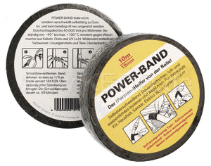 Kedo Power-tape 10m / 19mm, Black, Set of 2 | 51012