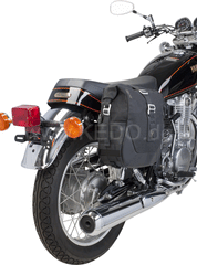 Kedo Luggage Bag Rack with SLC Quick Release System, RH, suitable for E.G. LegendGear side bags, black coated, hand-made by KEDO | 60099